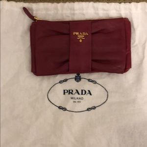 Prada clutch.